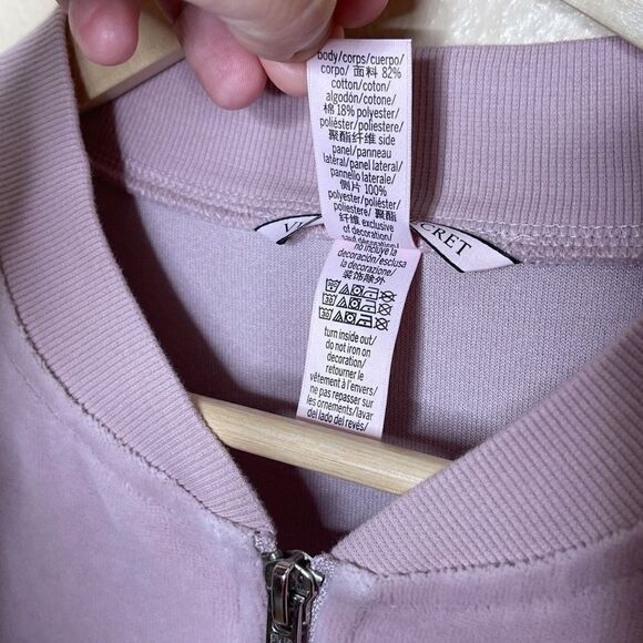 Victoria Secret Full Zip Cardigan Womens Size S/P Pink Velvet - Picture 4 of 9